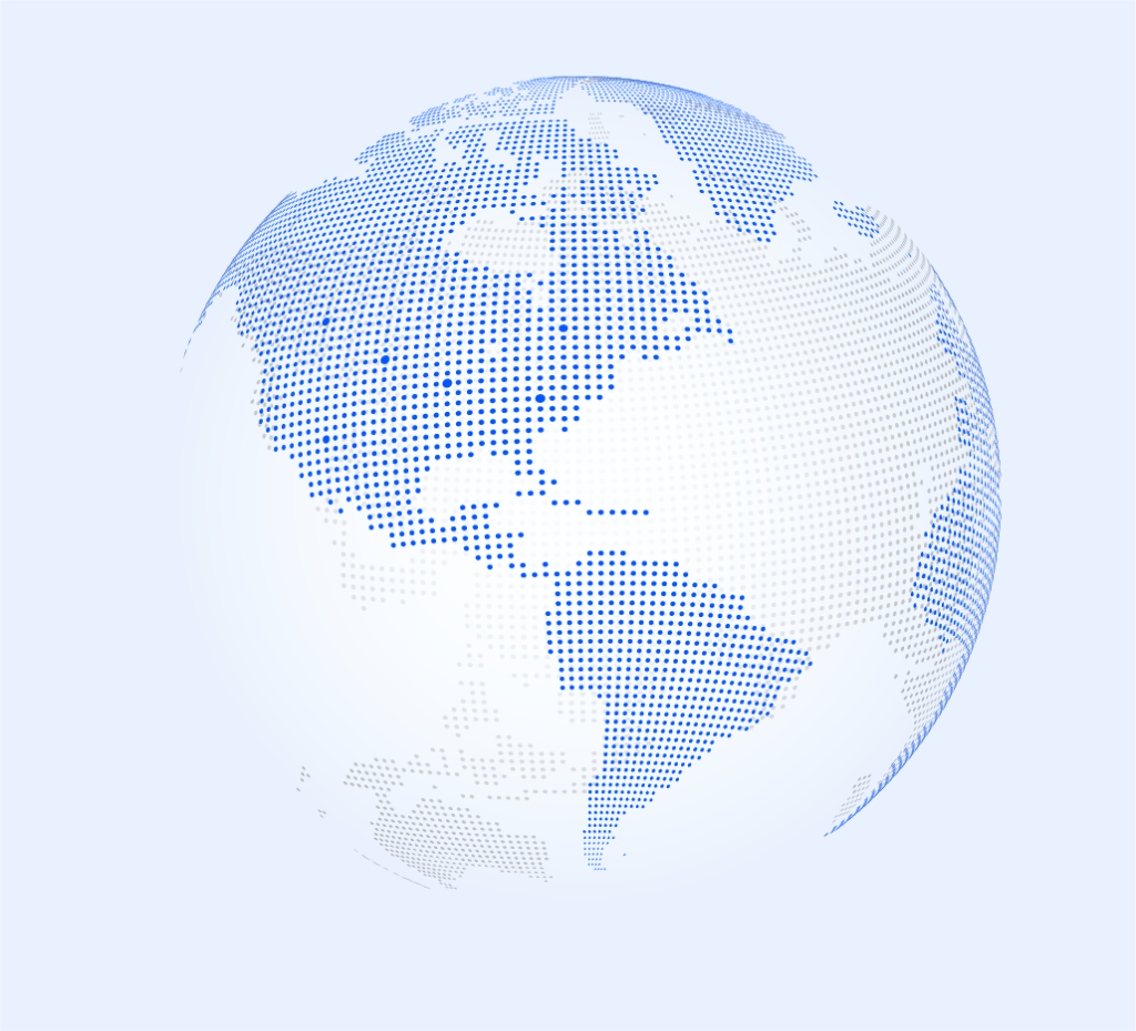 Globe highlighting the United States